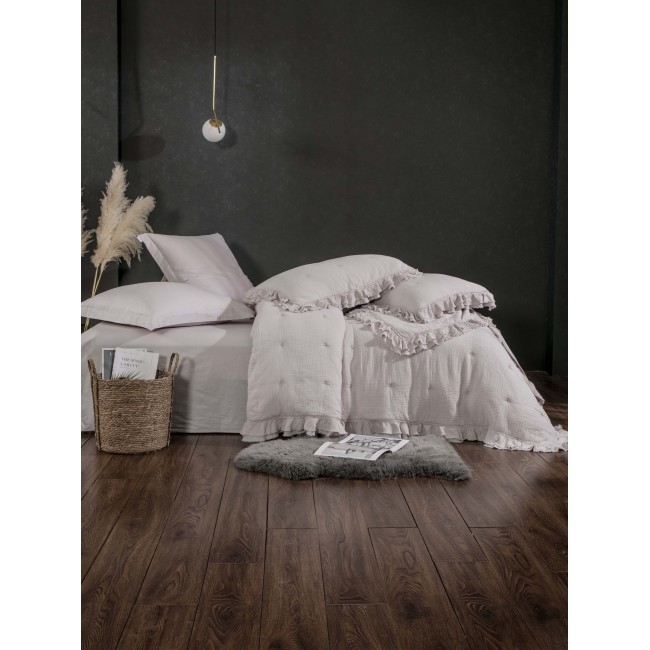 Комплект с одеялом Cloud Stonewashed Cotton (серебро платина) KAZANOV.A. Евро