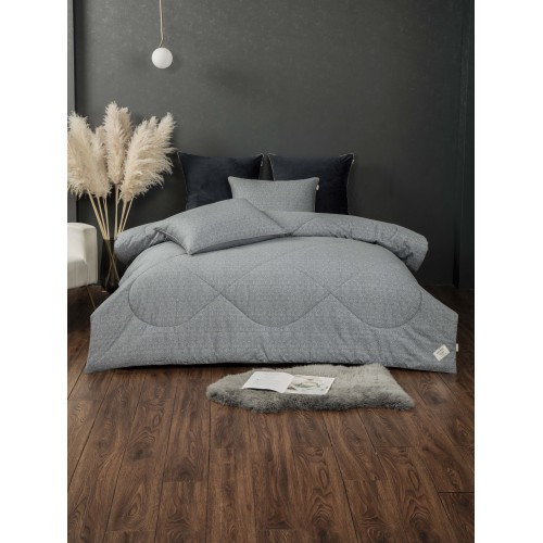 Монако (индиго голубая платина) АВС Cotton комплект Евро KAZANOV.A.