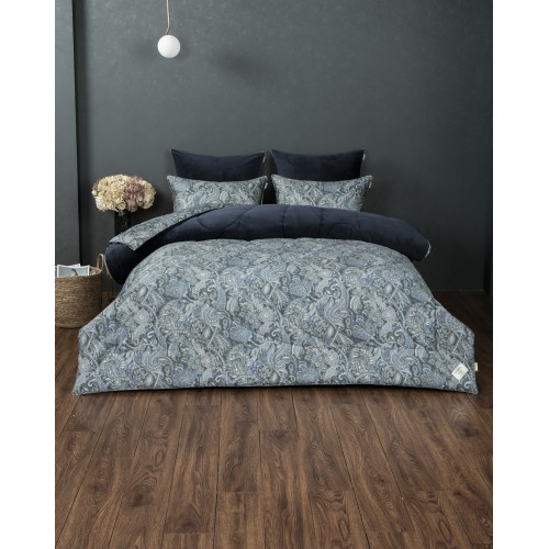 Маркос (индиго бежевый) АВС Cotton комплект Евро KAZANOV.A.