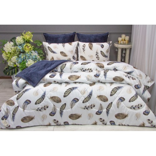 Роуч (индиго платина) ABC Egypt Cotton комплект Полуторный KAZANOV.A.