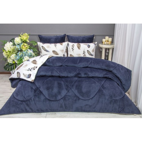 Роуч (индиго платина) ABC Egypt Cotton комплект Евро KAZANOV.A.