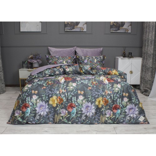 Маки (графит лаванда) ABC Egypt Cotton комплект Евро KAZANOV.A.