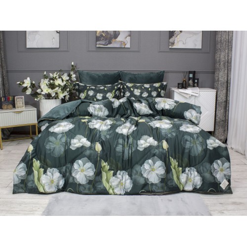 Жанет (изумруд бежевый) ABC Egypt Cotton комплект Евро KAZANOV.A.