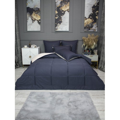 Шеффилд (графит айвори) Cotton комплект Евро KAZANOV.A.