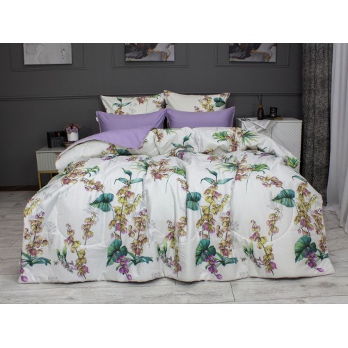 Сиера (лаванда жемчуг) Cotton комплект Евро KAZANOV.A.