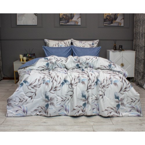 Софина (деним жемчуг) Cotton комплект Евро KAZANOV.A.