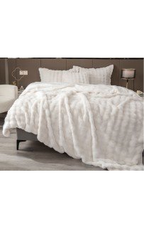 Покрывало декоративное Shinshilla buffy (молоко) 160х220 KAZANOV.A