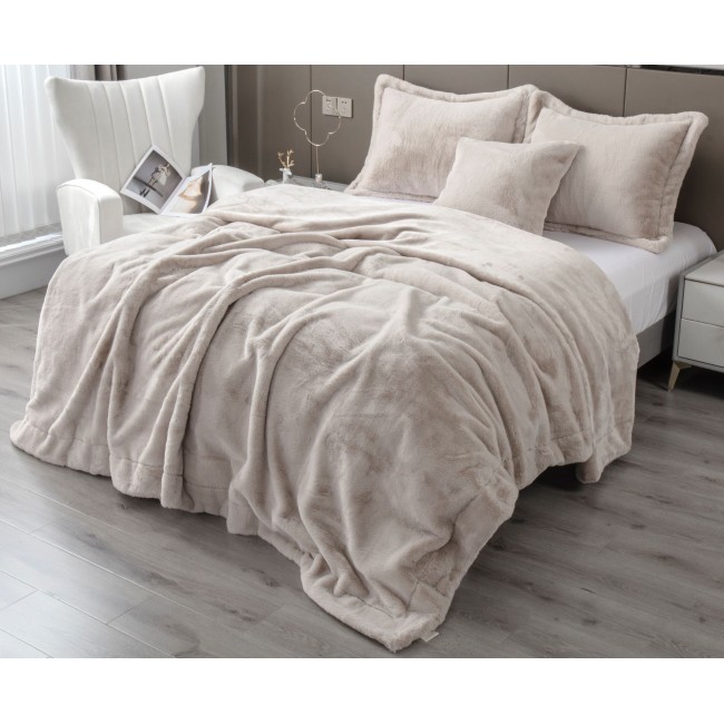 Покрывало декоративное Rabbit (экрю) 220х240 KAZANOV.A