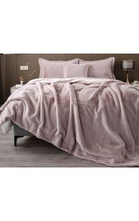 Покрывало декоративное Rabbit (пудра жемчуг) 160х220 KAZANOV.A