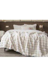 Покрывало декоративное Buffy Premium (молоко) 220x240 KAZANOV.A