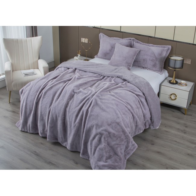 Покрывало декоративное Rabbit (лаванда пепел) 160х220 KAZANOV.A