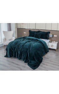 Покрывало декоративное Rabbit (изумруд) 220х240 KAZANOV.A