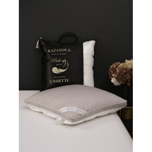 Подушка Cassette (жемчуг пепел) 70х70 KAZANOV.A.