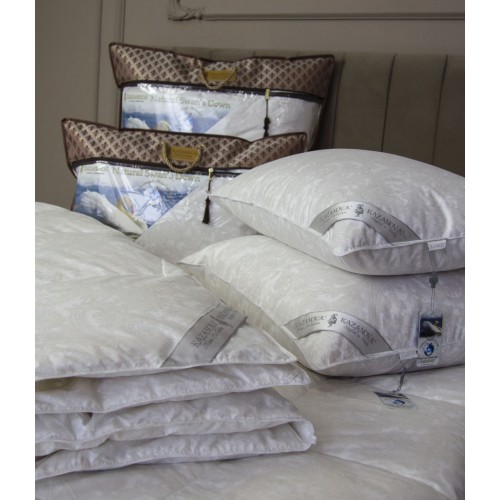 Одеяло 1.6 Натуральный Лебяжий Пух 155х210 KAZANOV.A