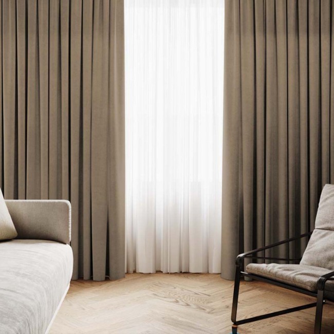 Комплект штор с подхватами "Софт" PASIONARIA