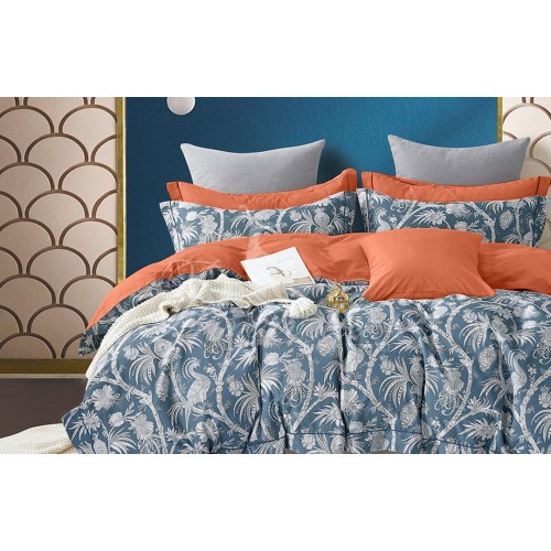 КПБ Мако-сатин Дизайн Медея 2 сп. (наволочки 52х74)  простыня на резинке