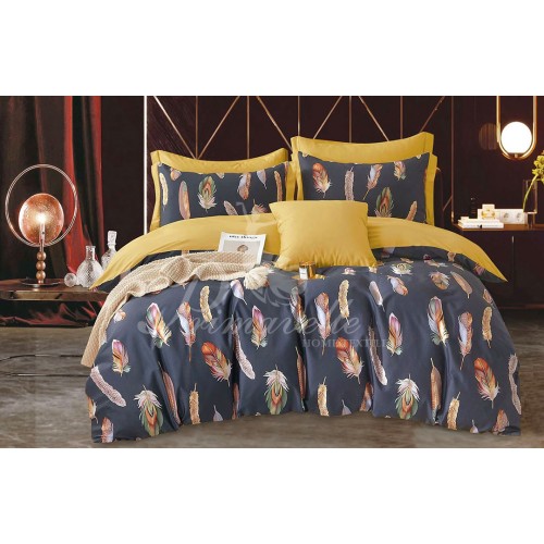 КПБ Мако-сатин Дизайн Пулия 2 сп. (наволочки 52х74)  простыня на резинке