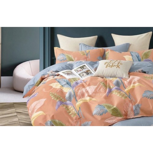 КПБ Сатин Дизайн Haiti 2-х спальный, наволочки 52х74, простыня на резинке