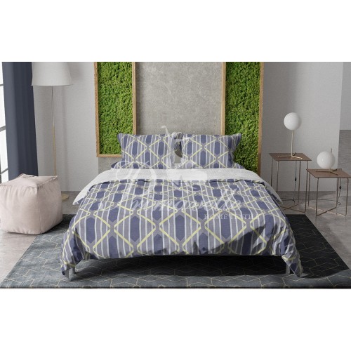 КПБ Поплин Дизайн Марко 2-х сп. наволочки 70х70, простыня на резинке