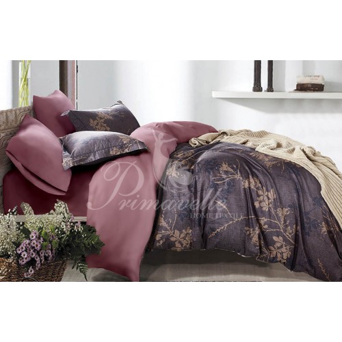 КПБ Мако-сатин Дизайн Потала 2 сп. (наволочки 52х74)  простыня на резинке