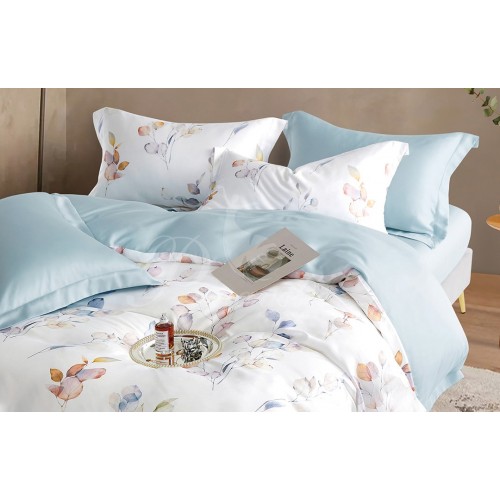 КПБ Тенсель Дизайн Pastel 2 сп (наволочки 52х74) простыня на резинке