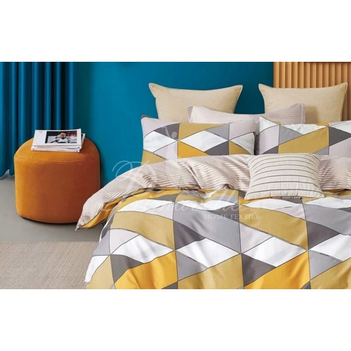 КПБ Сатин Дизайн Ferran 2-х спальный, наволочки 52х74, простыня на резинке