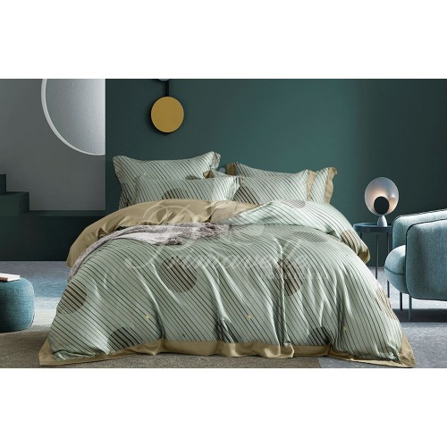 КПБ Тенсель Дизайн Maelis 2 сп (наволочки 52х74) простыня на резинке