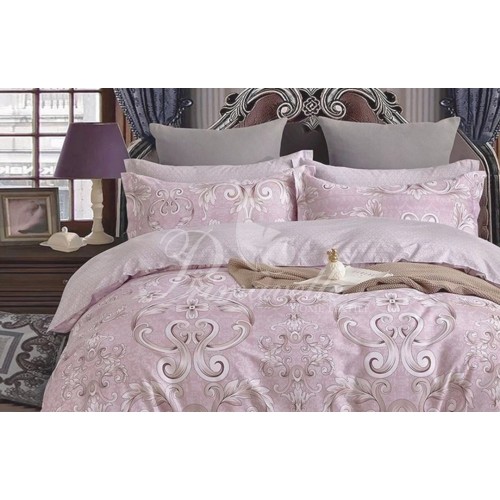 КПБ Сатин Дизайн Valenti 2-х спальный, наволочки 52х74, простыня на резинке