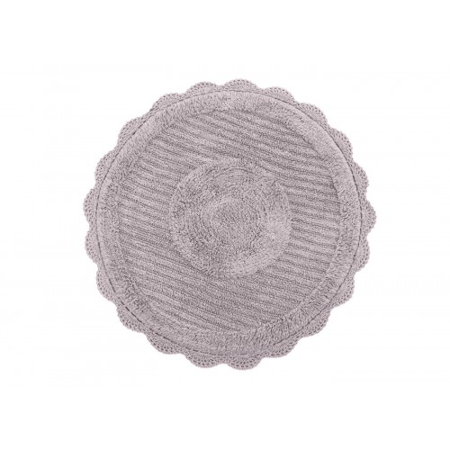 LAURA (серо-лиловый) Коврик для ванной кружевной 75х75 Sofi De MarkO