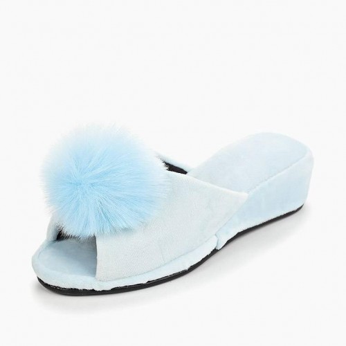 Тапочки №12 (голубые) S Женские Sofi De MarkO