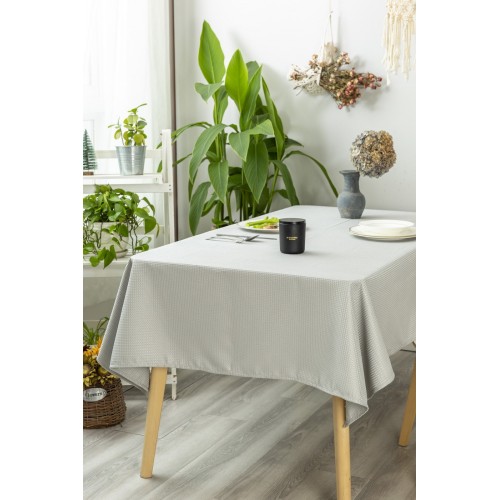 Индира (серебро) Скатерть 140х220 Sofi De MarkO