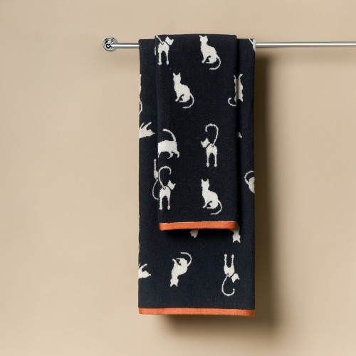 Kitty (черное) 50х90 Полотенце Махровое Sofi De MarkO
