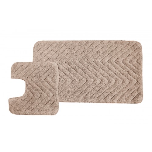 Vittorio (миндаль) набор ковриков для ванной комнаты 60х100 и 50х50см Sofi De MarkO