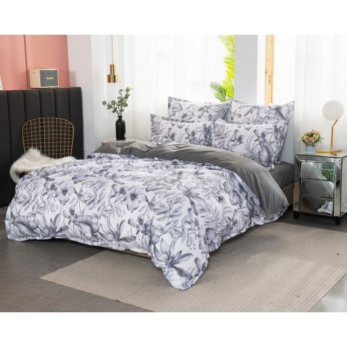 Габби (серая) комплект постельного белья сатин 1.6 Sofi De MarkO