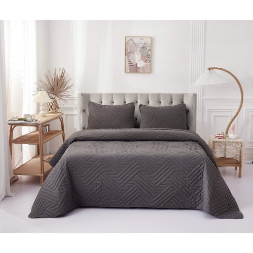 Мориц (антрацит) Покрывало 160х220 Sofi De MarkO