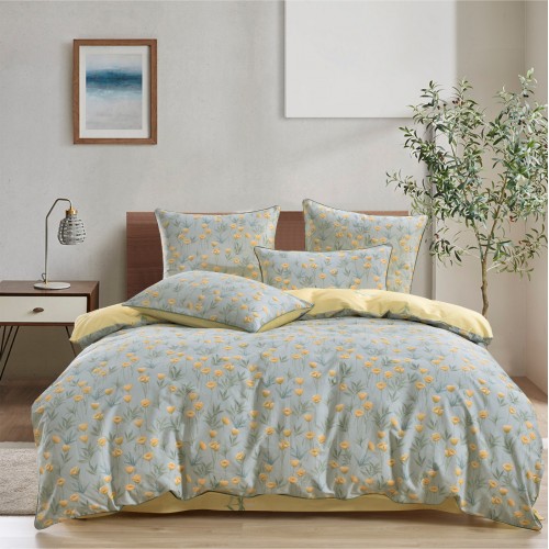 Присцила (желтая) комплект постельного белья сатин 1.6 Sofi De MarkO