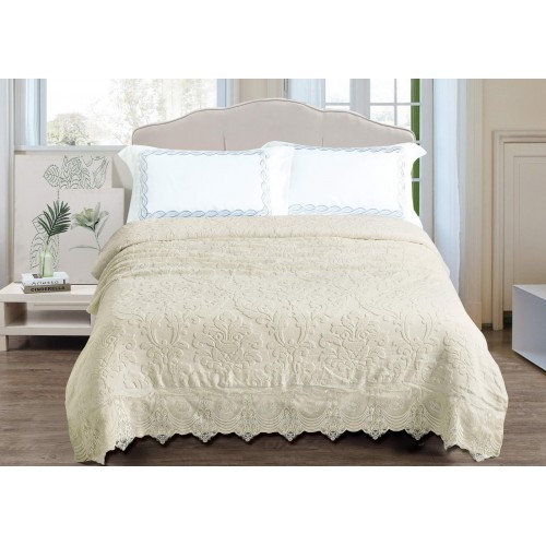 Сюзанна (крем) 150х200 Покрывало Махровая Sofi De MarkO
