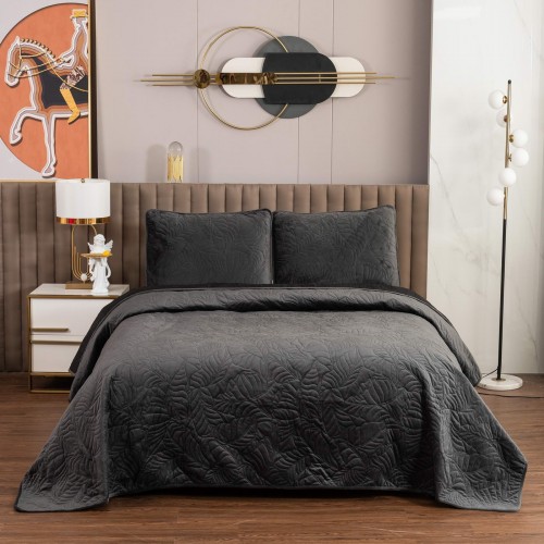 Мелисса (черный) Покрывало 240х260 Sofi De MarkO