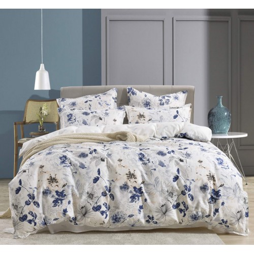 Норвуд (синий) комплект постельного белья сатин 1.6 Sofi De MarkO