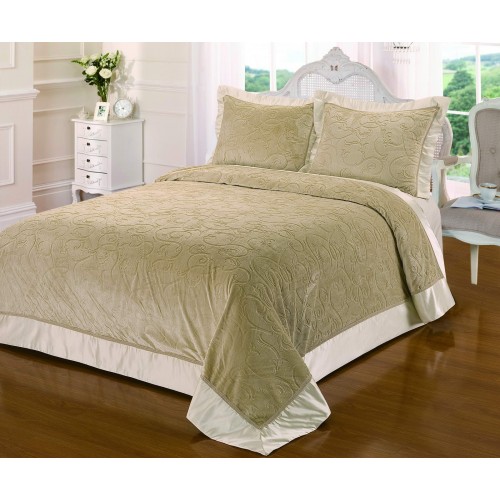 Верджиния (беж) Покрывало 220х240 Sofi De MarkO