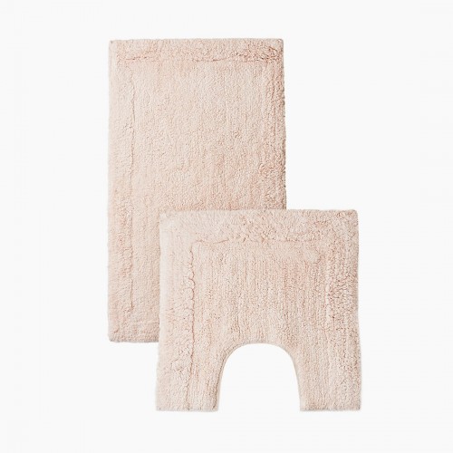 LUNA (пудра) набор ковриков для ванной комнаты 60х100 и 50х50 Sofi De MarkO