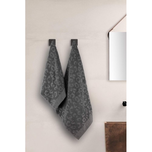 Tiger (антрацит) 30х50 Полотенце Жаккард