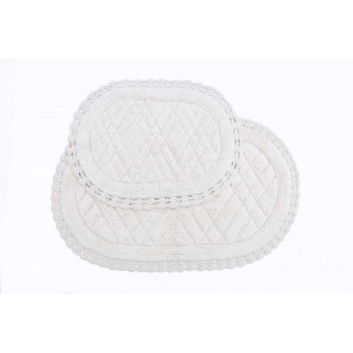 RACHEL (крем) набор ковриков для ванной кружевной 60х100 и 50х70 Sofi De MarkO