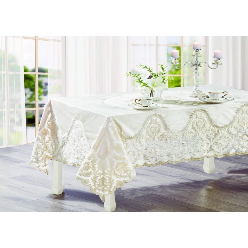 Клименция (беж) Скатерть 150х220 Sofi De MarkO