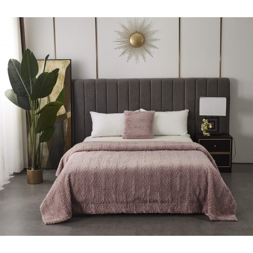 Теодор (пепел роза) Покрывало 160х220 Sofi De MarkO