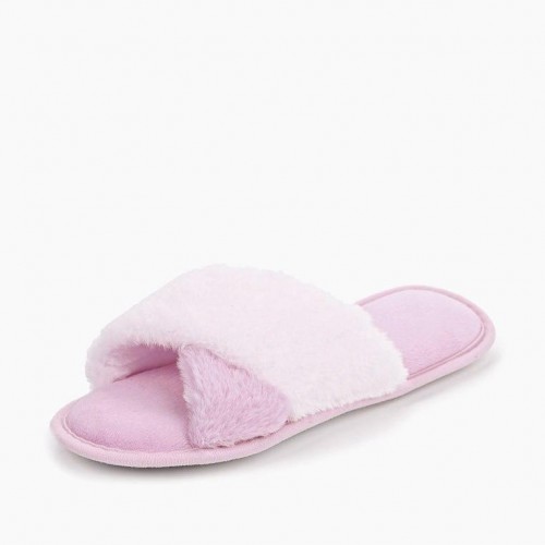 Тапочки №3 (бело-лиловые) S Женские Sofi De MarkO