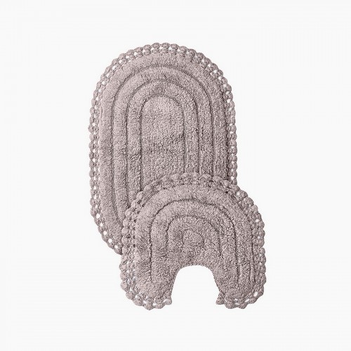 SELENA (серо-лиловый) набор ковриков для ванной комнаты 60х100 и 50х50см Sofi De MarkO