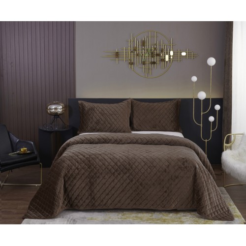 Натаниэль (шоколад) Покрывало 240х260 Sofi De MarkO