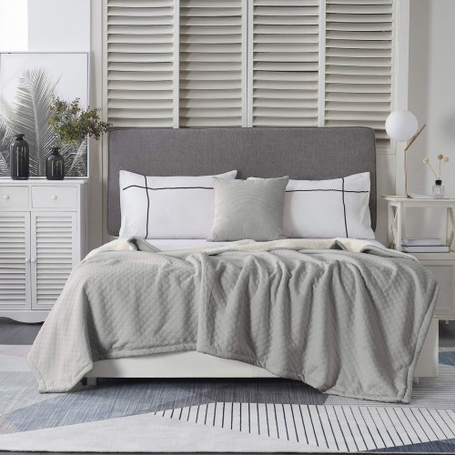 Гранд (серый) 220х240 Покрывало Трикотаж Sofi De MarkO