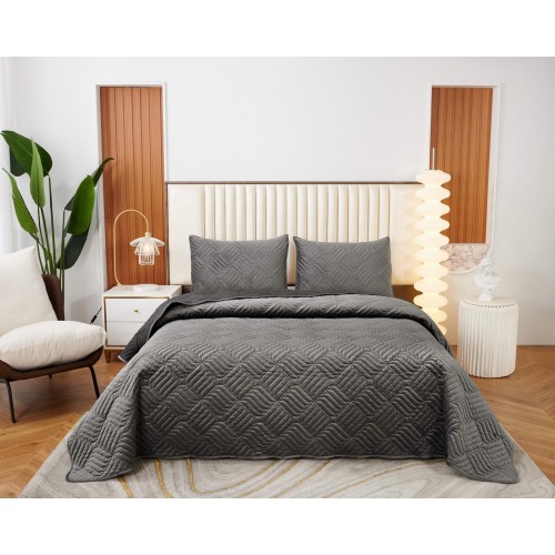 Армандо (тем. серый) Покрывало 160х220 Sofi De MarkO